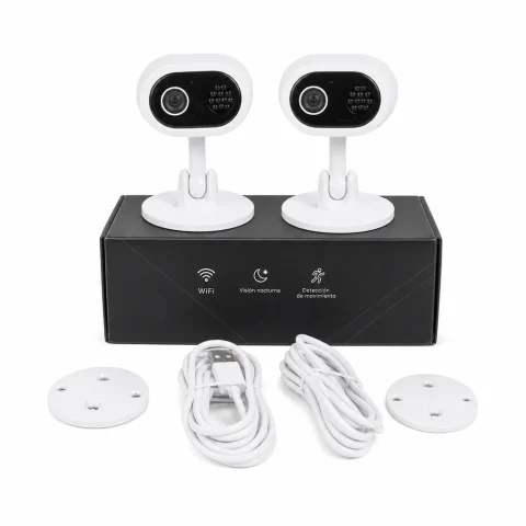 Cámara WiFi compacta con bases