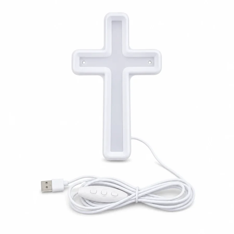 Lámpara LED decorativa en forma de cruz