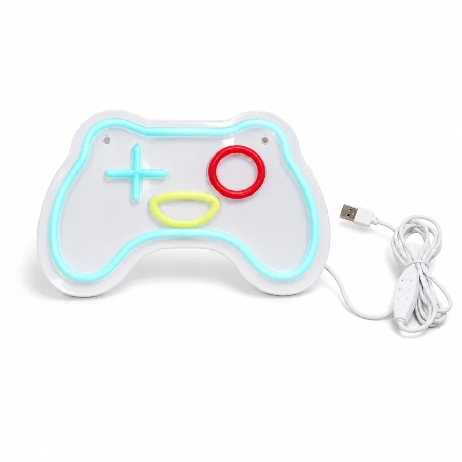 Lámpara LED gamer en forma de control