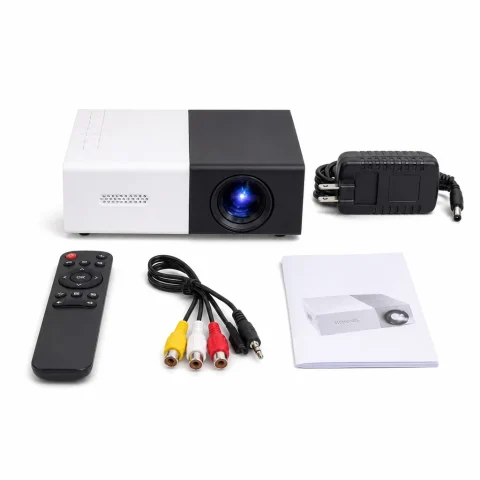 Mini proyector LED HD con control remoto