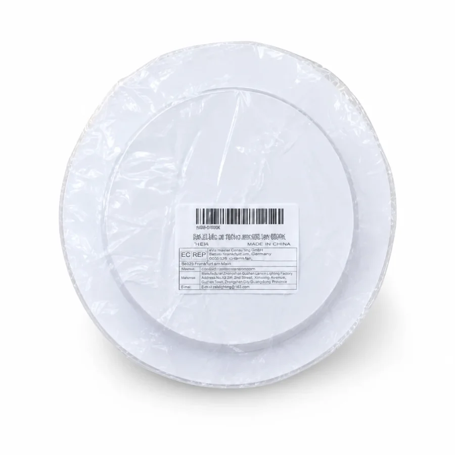 Panel LED de techo redondo 18W 6500K