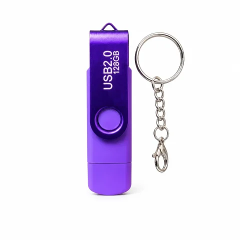 Pendrive USB 128GB USB 2.0 con llavero
