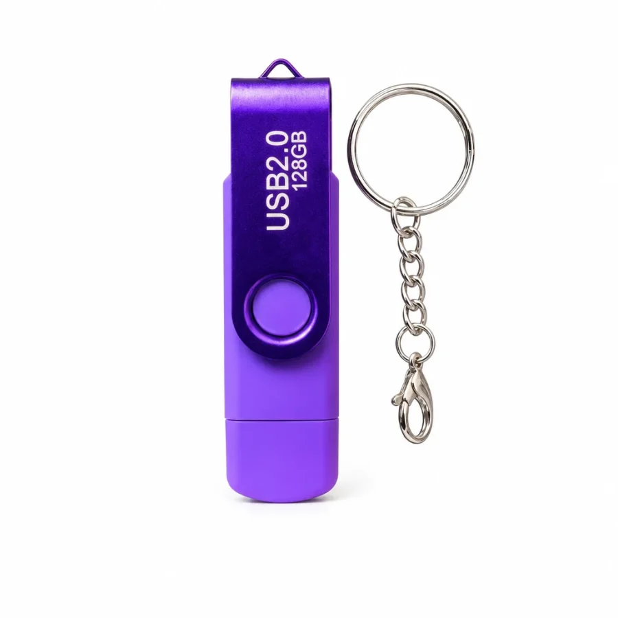 Pendrive USB 128GB USB 2.0 con llavero