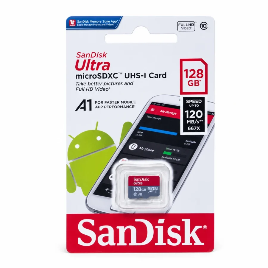 Tarjeta microSD SanDisk Ultra 128GB