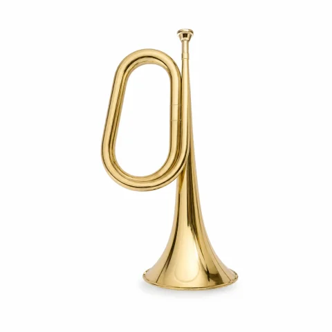 Trompeta decorativa de metal